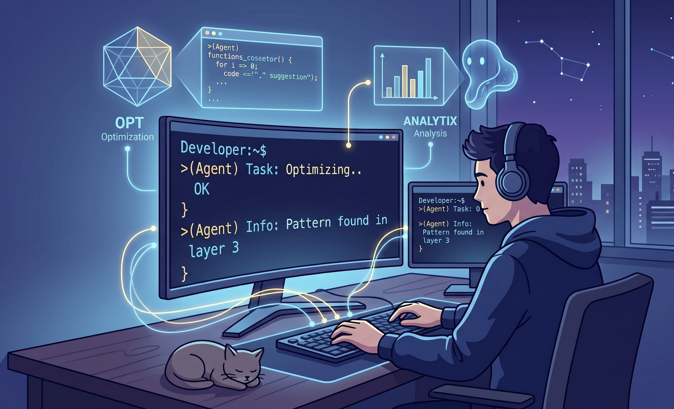Developer building AI agents
